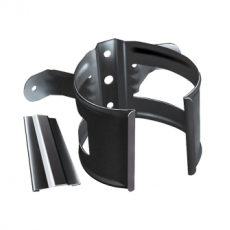 Хомут трубы металлический на дерево GL ПВХ графит (RAL 7024) - строй база