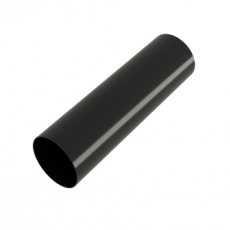 Труба ПВХ GL 3м черная (RAL 9005) - строй база