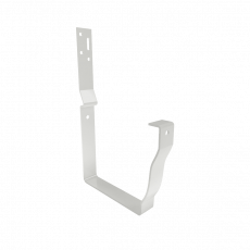 Держатель желоба короткий МЕТАЛЛ ПРОФИЛЬ БЮДЖЕТ 120х86 Ral 9003 - строй база