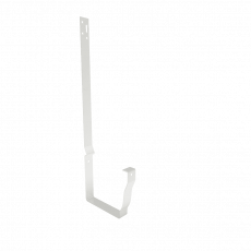 Держатель желоба длинный МЕТАЛЛ ПРОФИЛЬ БЮДЖЕТ 120х86 Ral 9003 - строй база