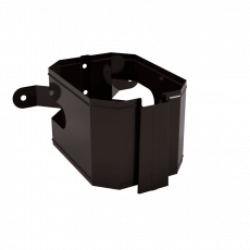 Держатель трубы (на дерево) МЕТАЛЛ ПРОФИЛЬ БЮДЖЕТ 76х102 Ral 8017 - строй база