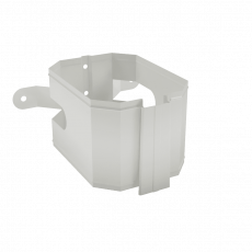 Держатель трубы (на дерево) МЕТАЛЛ ПРОФИЛЬ БЮДЖЕТ 76х102 Ral 9003 - строй база