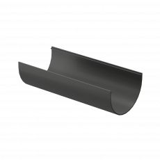 Желоб водосточный 3 м Premium, графит RAL 7024 - строй база