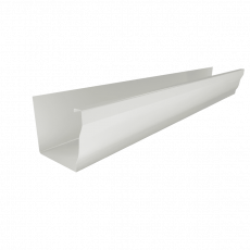 Желоб водосточный МЕТАЛЛ ПРОФИЛЬ БЮДЖЕТ 120х86х3000 Ral 9003 - строй база