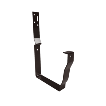 Держатель желоба короткий МЕТАЛЛ ПРОФИЛЬ БЮДЖЕТ 120х86 Ral 8017 - строй база