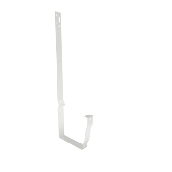 Держатель желоба длинный МЕТАЛЛ ПРОФИЛЬ БЮДЖЕТ 120х86 Ral 9003 - строй база