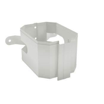 Держатель трубы (на дерево) МЕТАЛЛ ПРОФИЛЬ БЮДЖЕТ 76х102 Ral 9003 - строй база